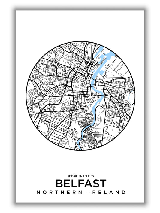Map of Belfast