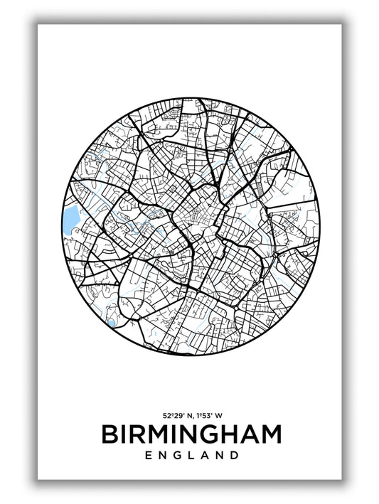 Map of Birmingham