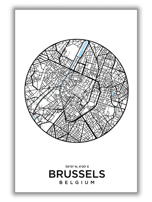 Map of Brussels