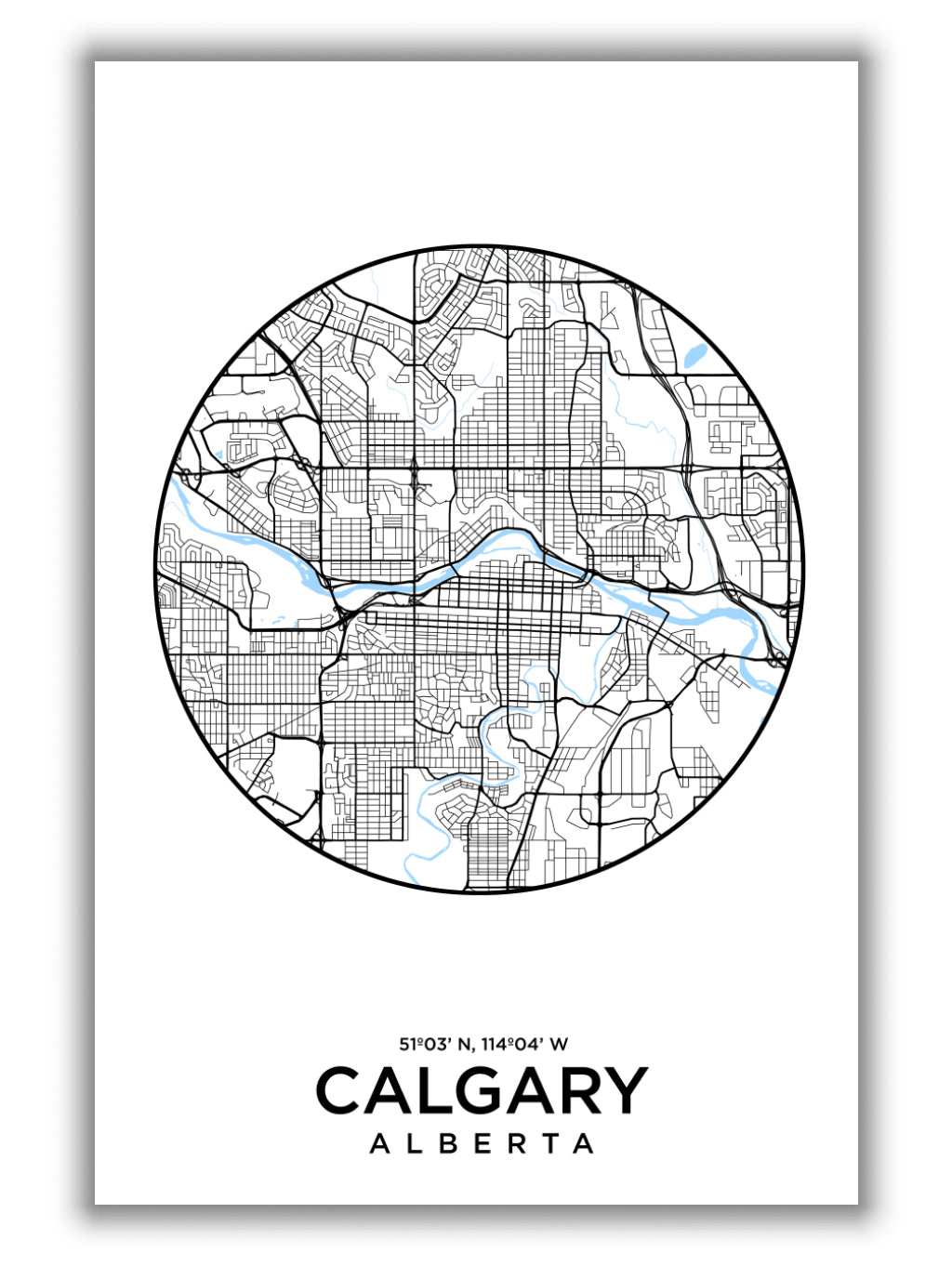 Map of Calgary