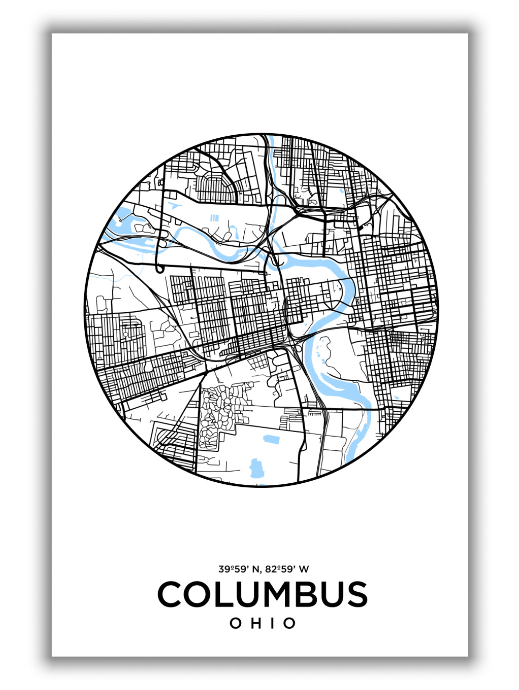 Map of Columbus