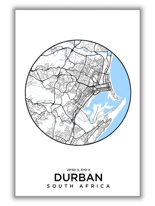 Map of Durban