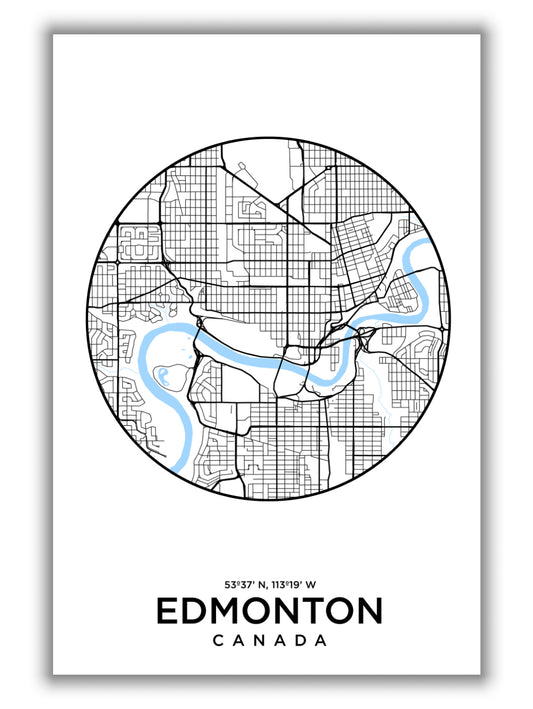 Map of Edmonton