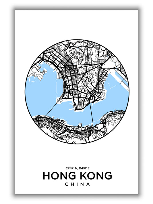 Map of Hong Kong