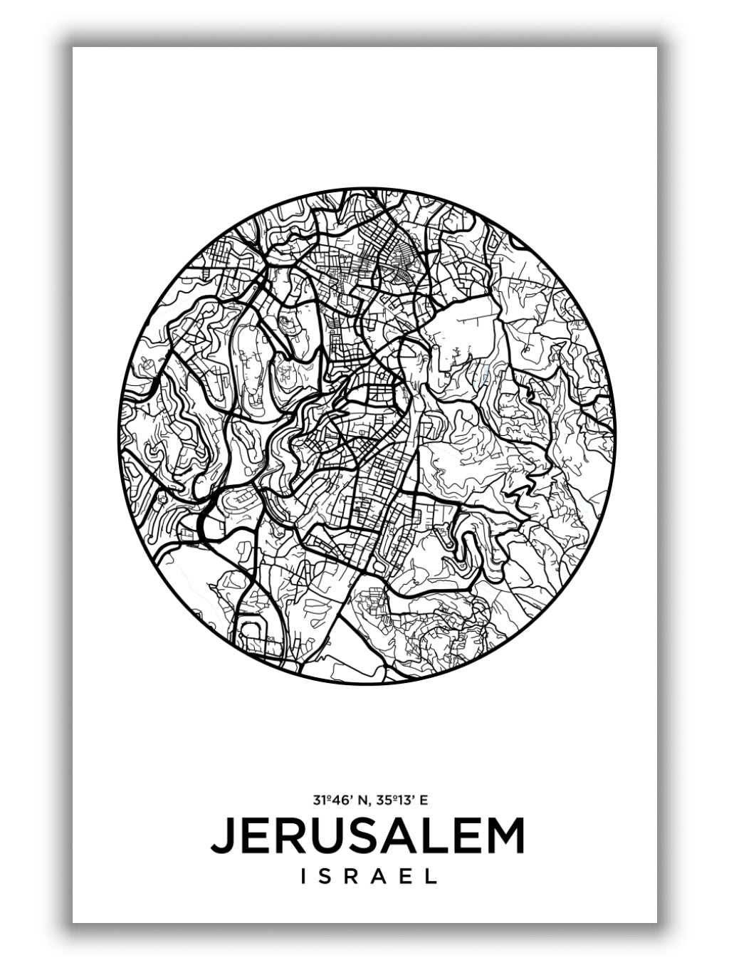 Map of Jerusalem