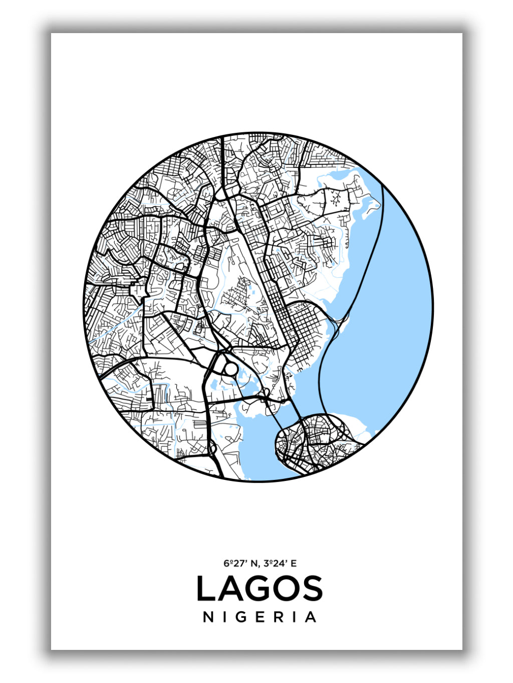 Map of Lagos