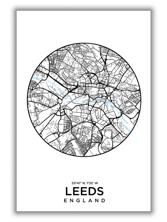 Map of Leeds