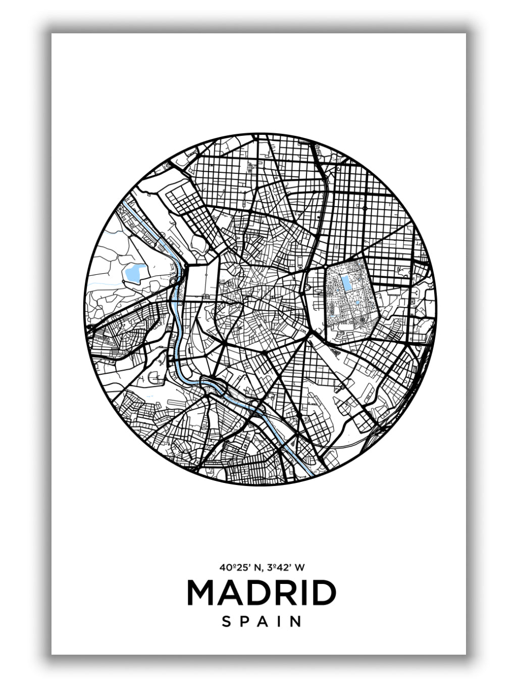 Map of Madrid