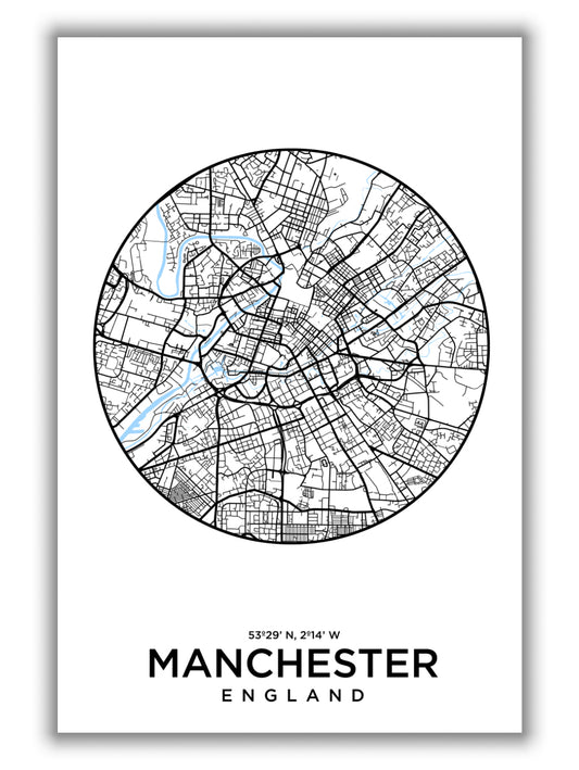 Map of Manchester