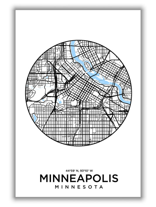 Map of Minneapolis