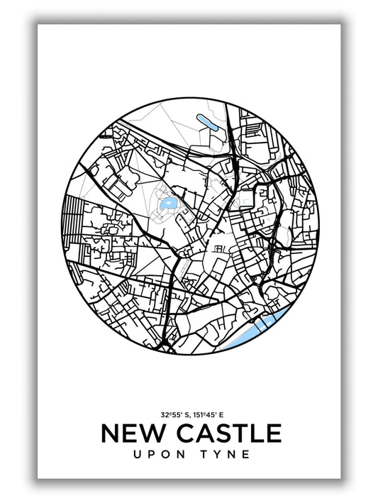 Map of New Castle