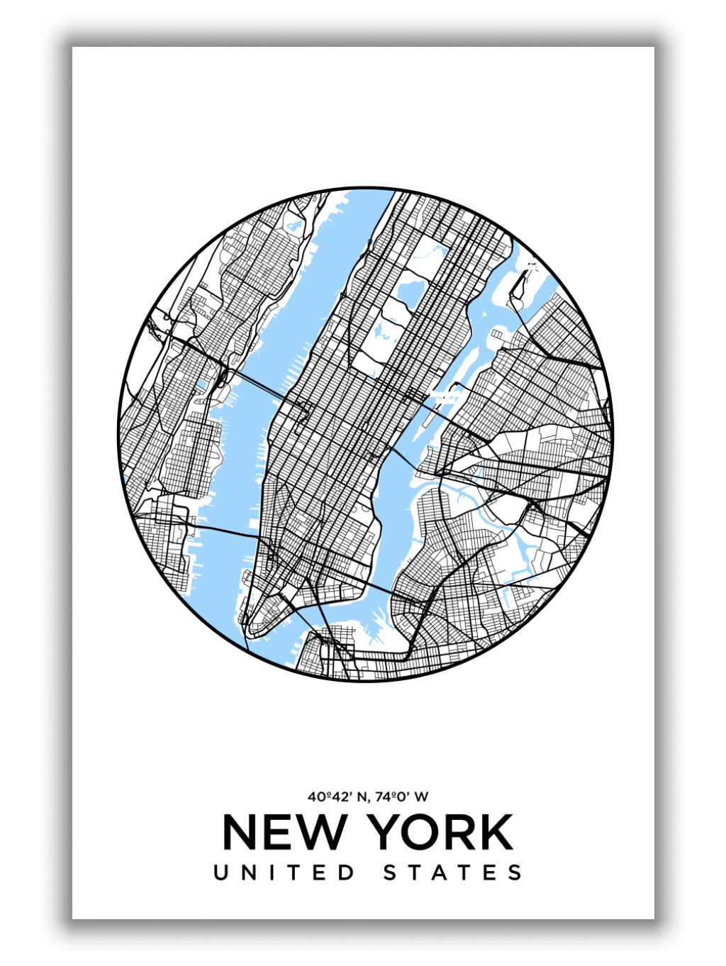 Map of New York