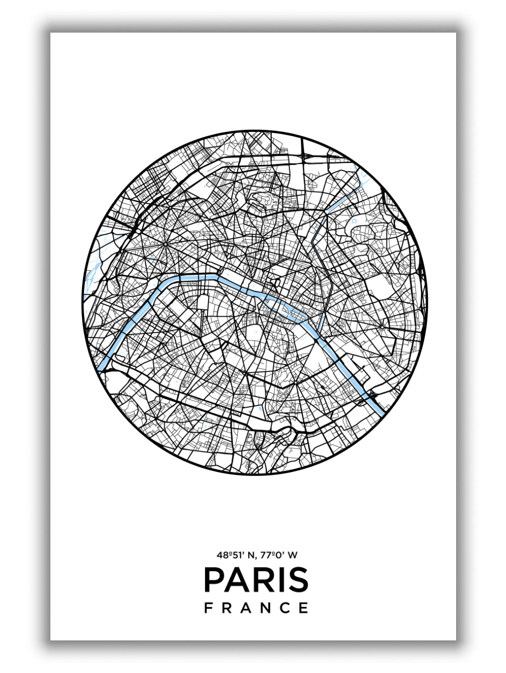Map of Paris