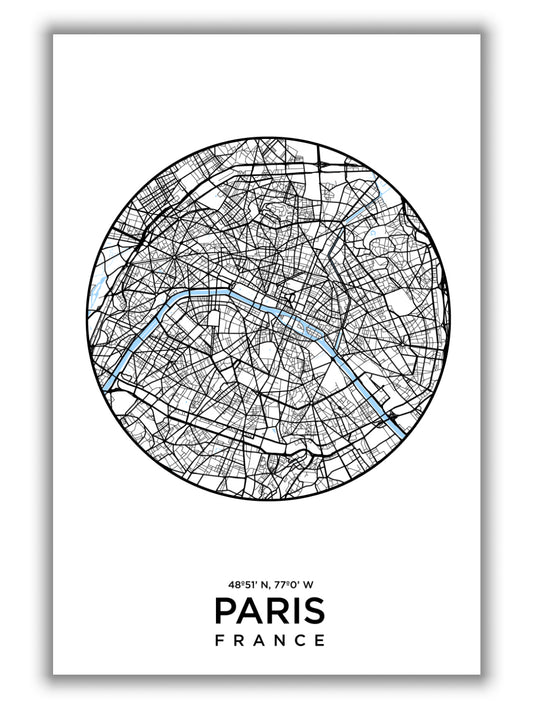 Map of Paris