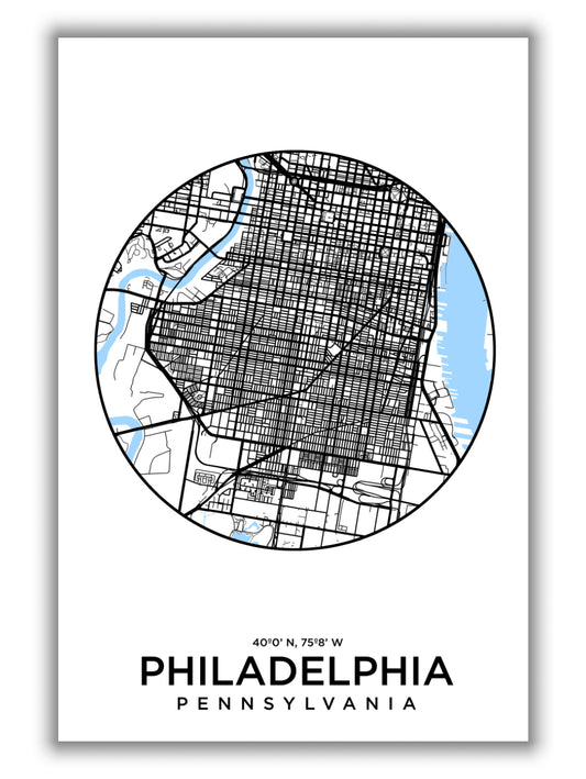 Map of Philiadelphia