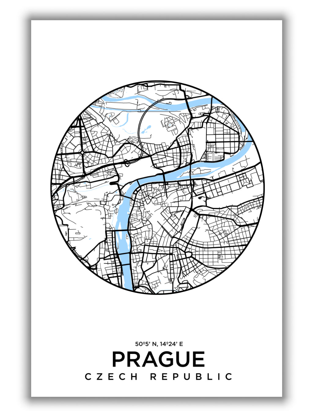 Map of Prague