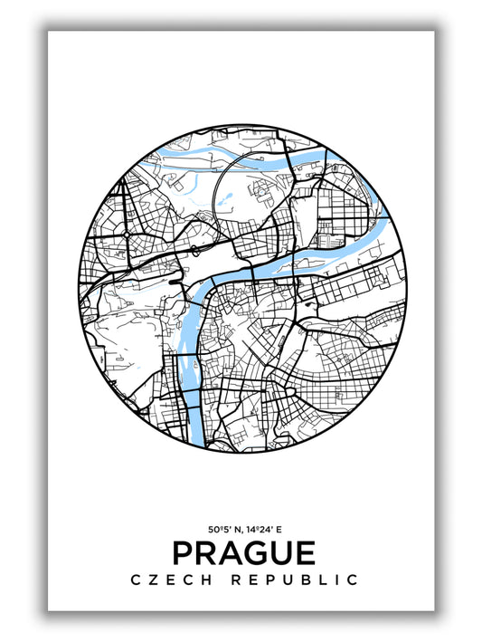 Map of Prague
