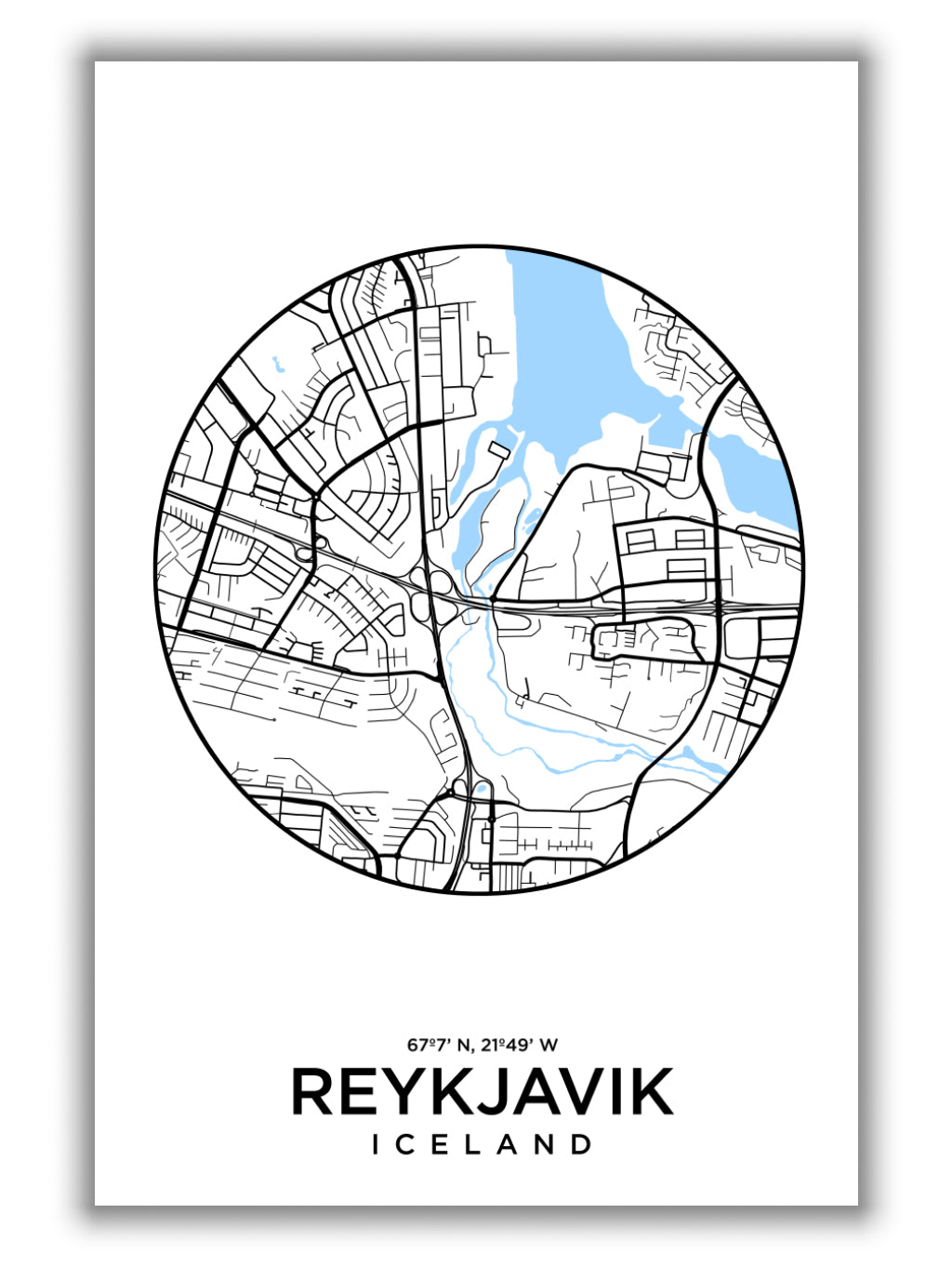 Map of Reykjavik