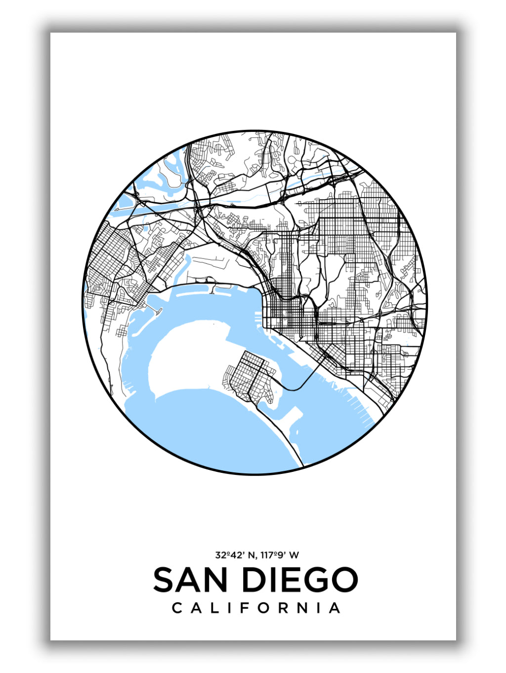 Map of San Diego