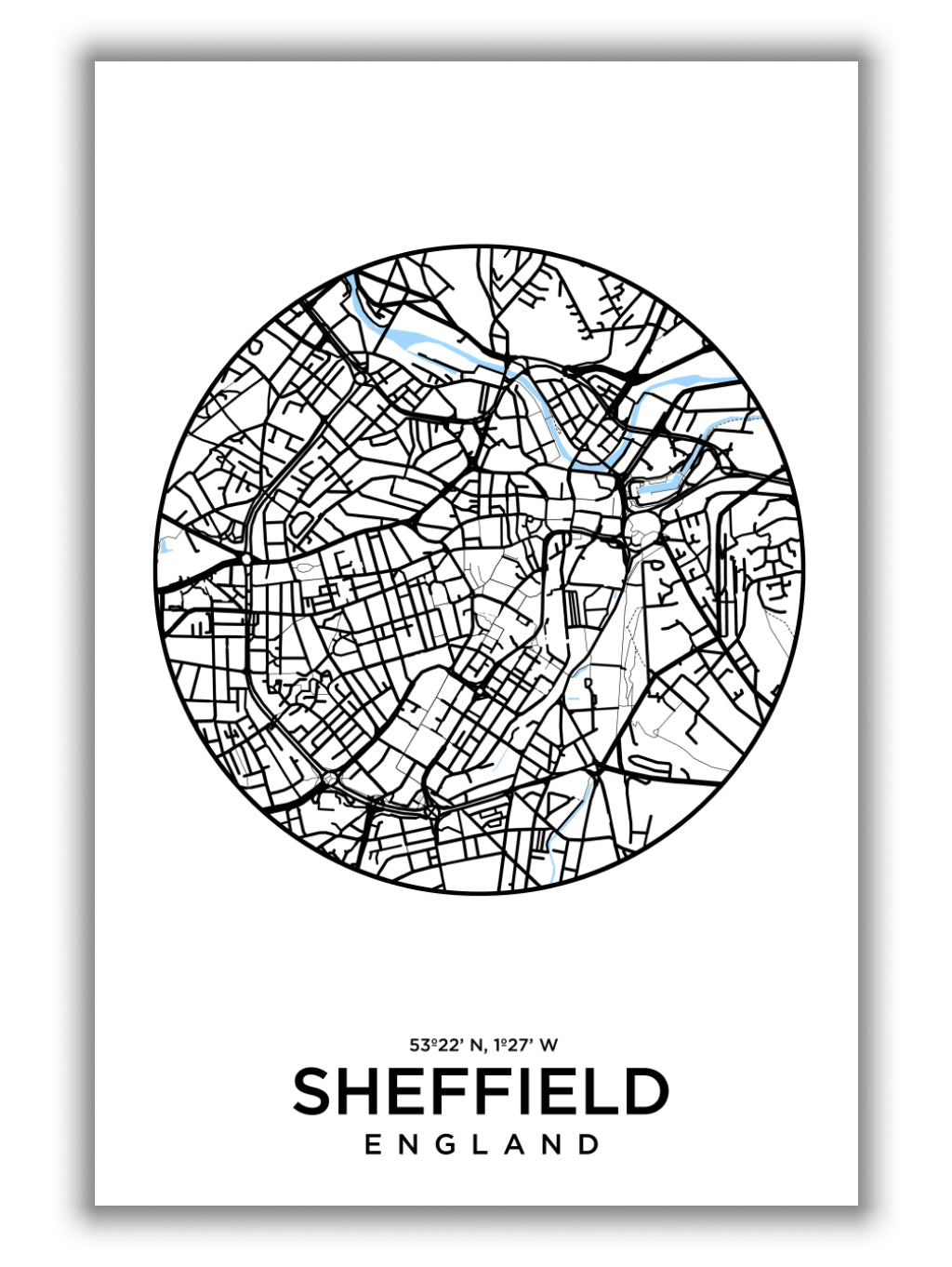 Map of Sheffield