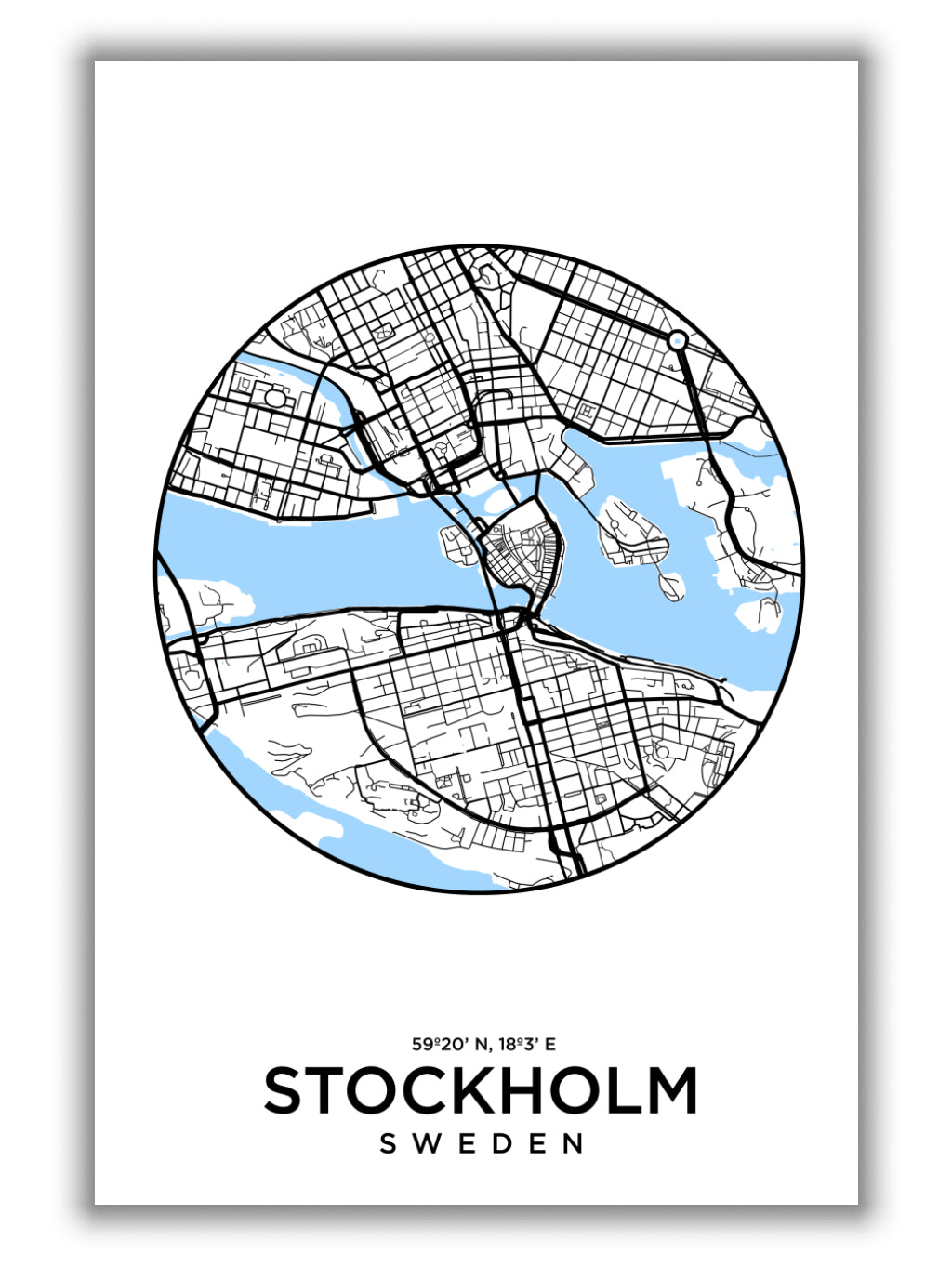 Map of Stockholm