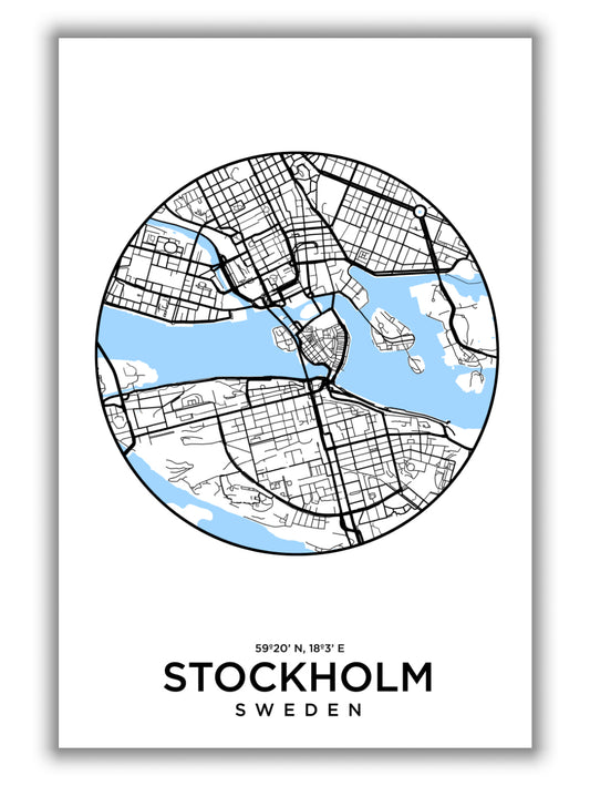 Map of Stockholm
