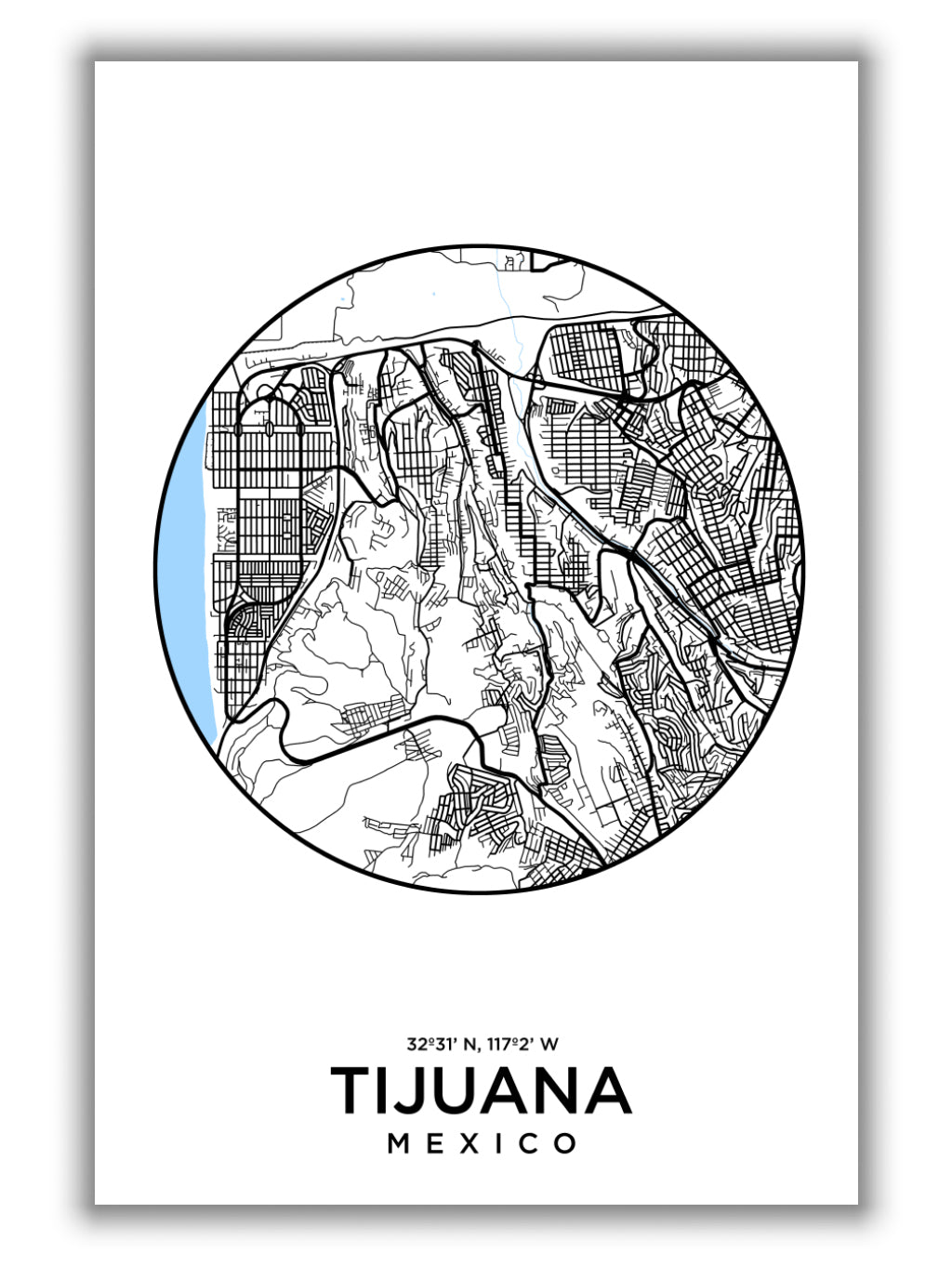Map of Tijuana