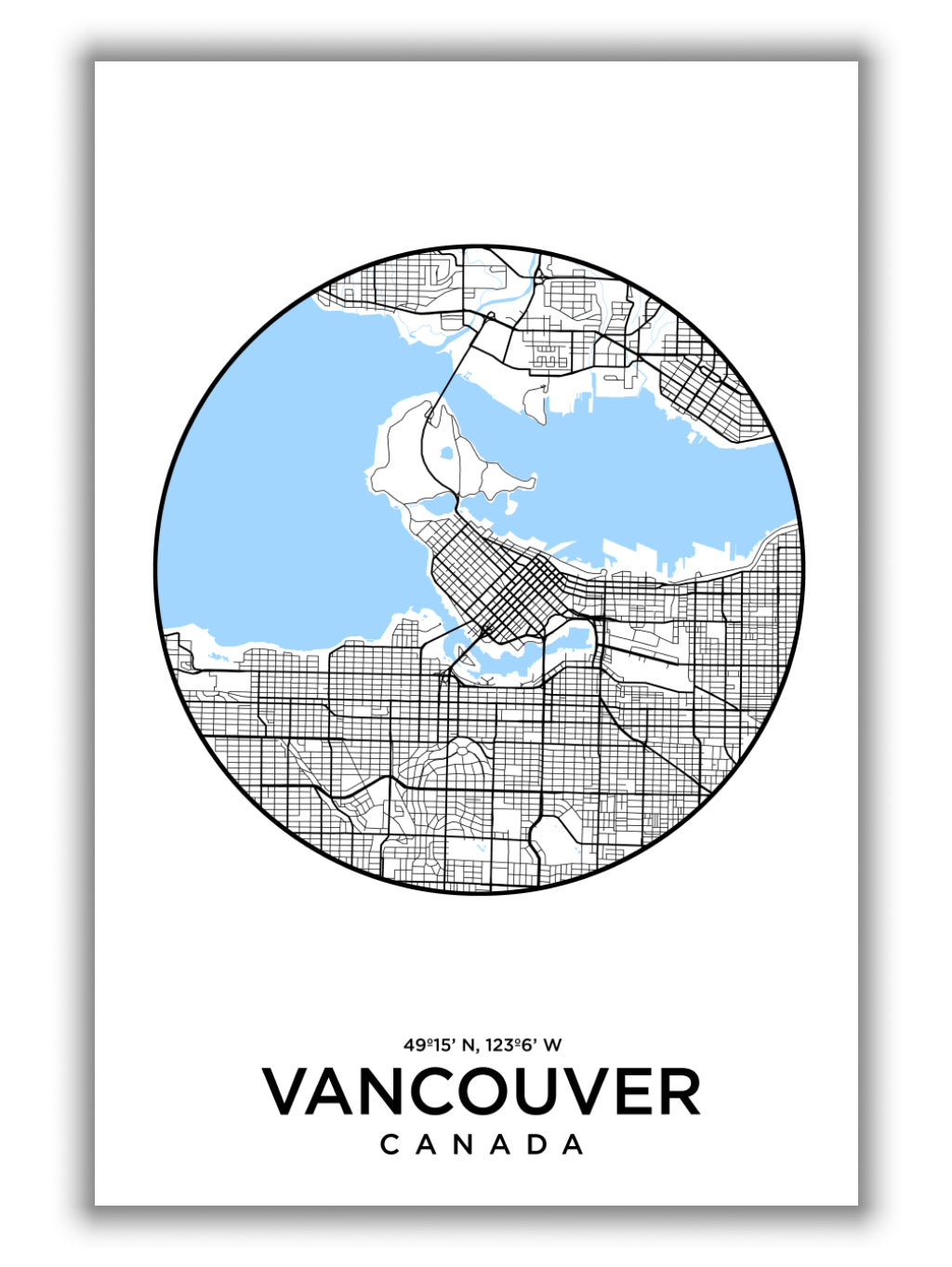 Map of Vancouver