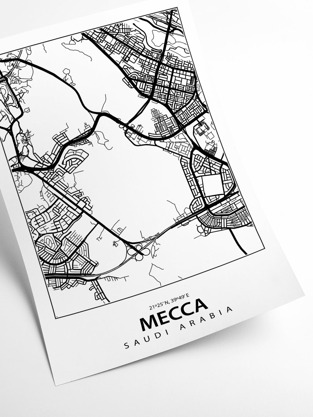 Map of Mecca Saudi Arabia
