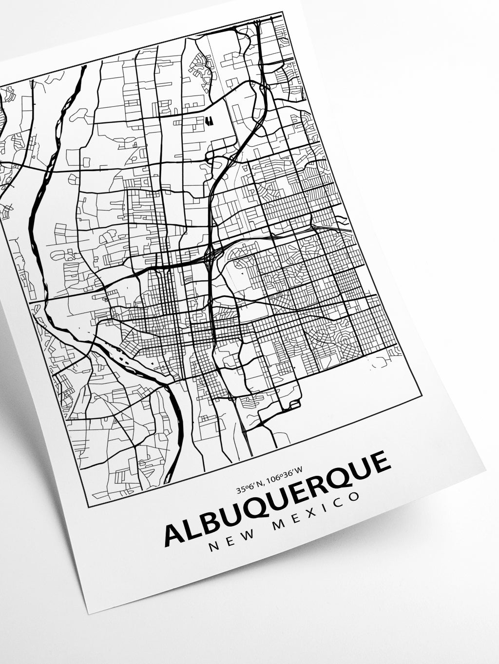 Map of Albuquerque