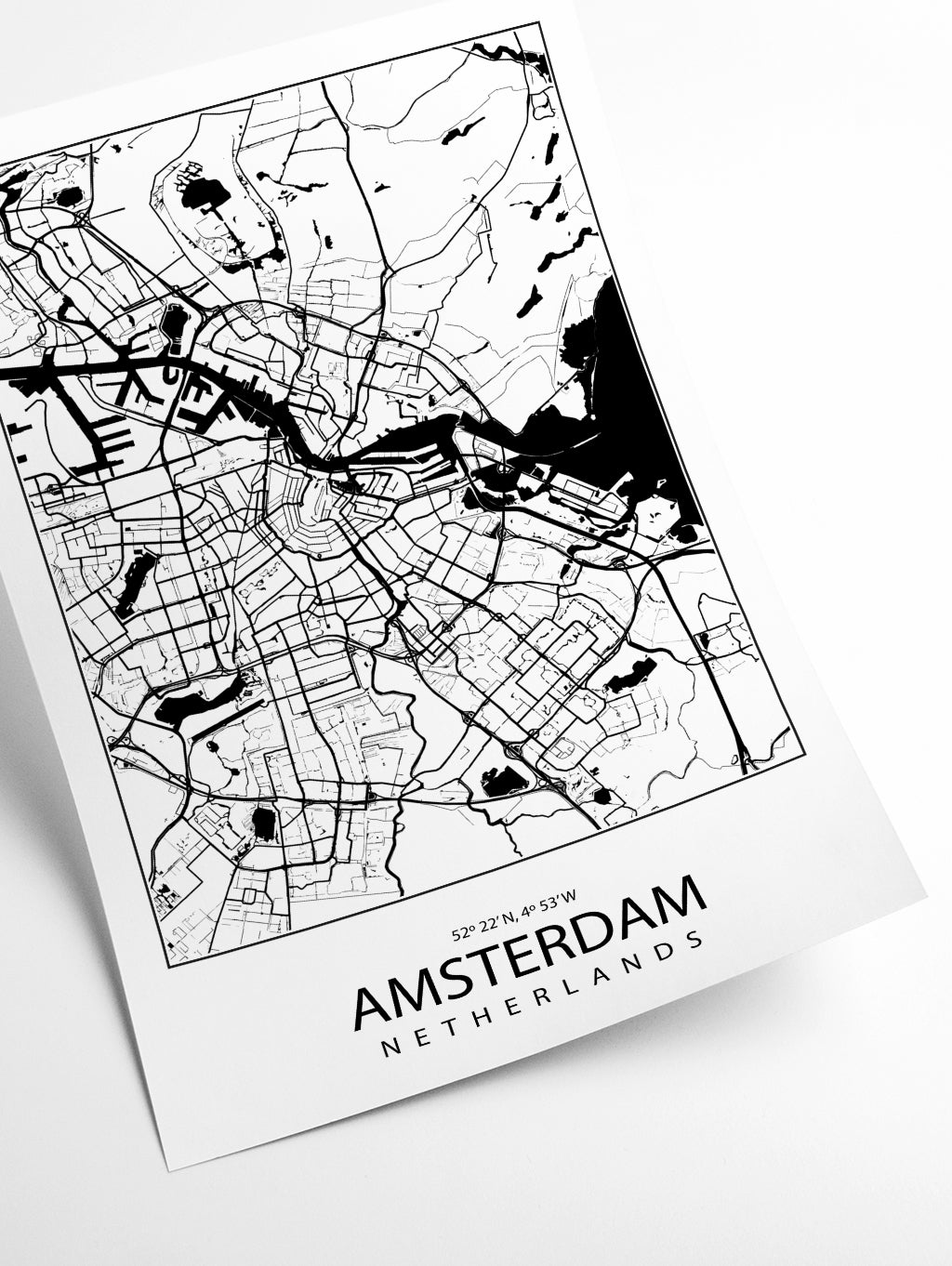 Map of Amsterdam Netherlands