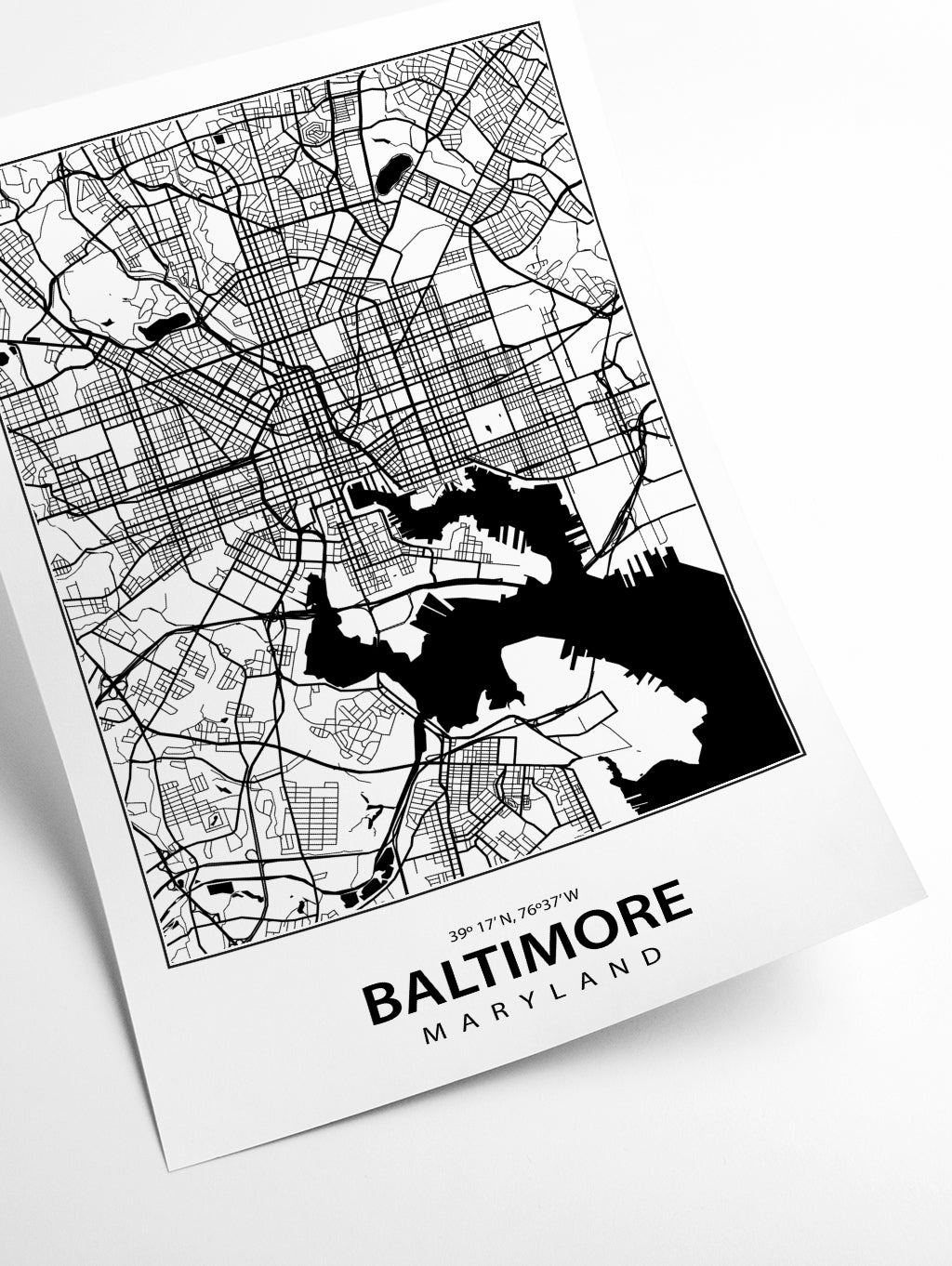 Map of Baltimore Maryland