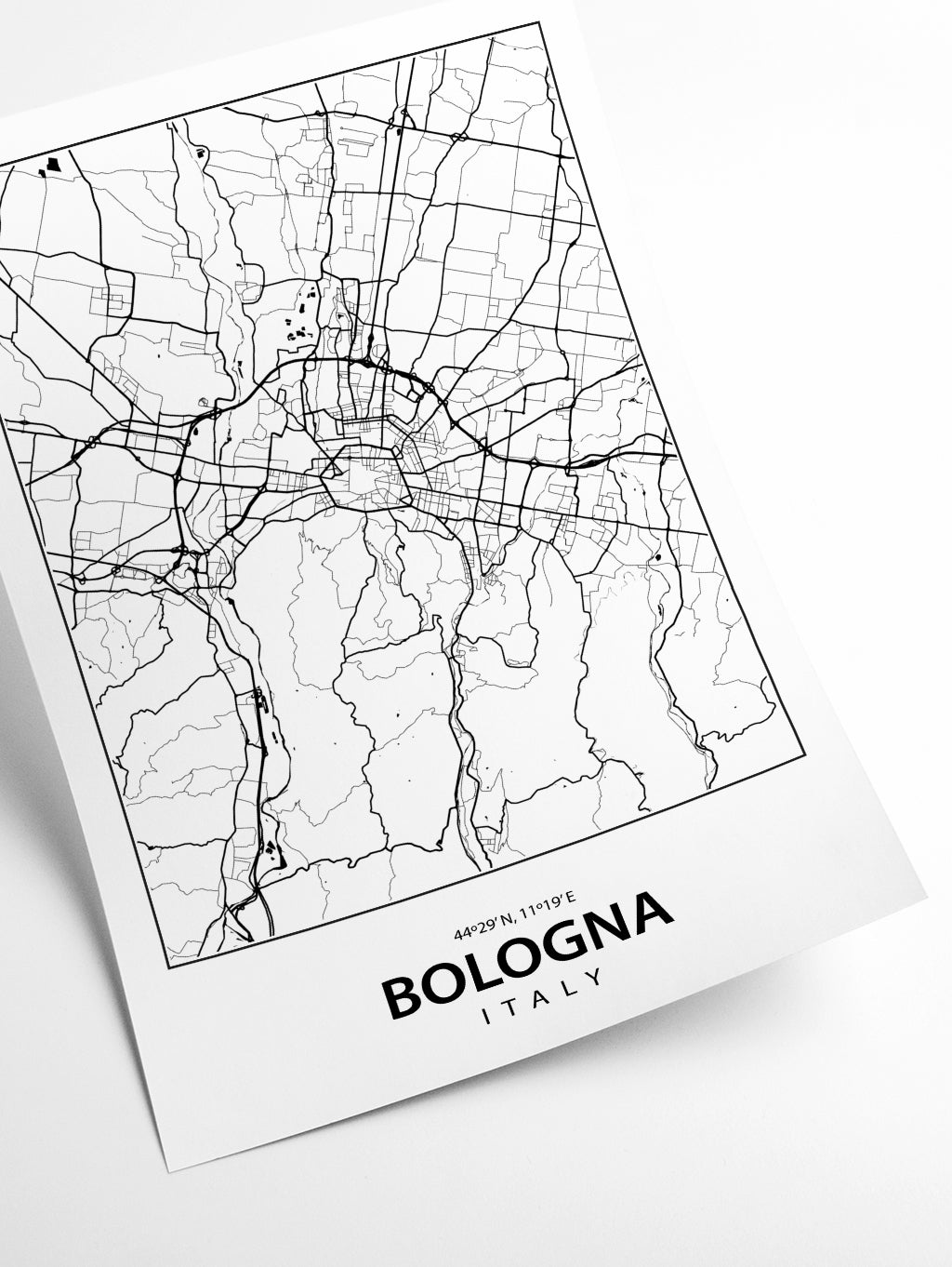 Map of Bologna Italy
