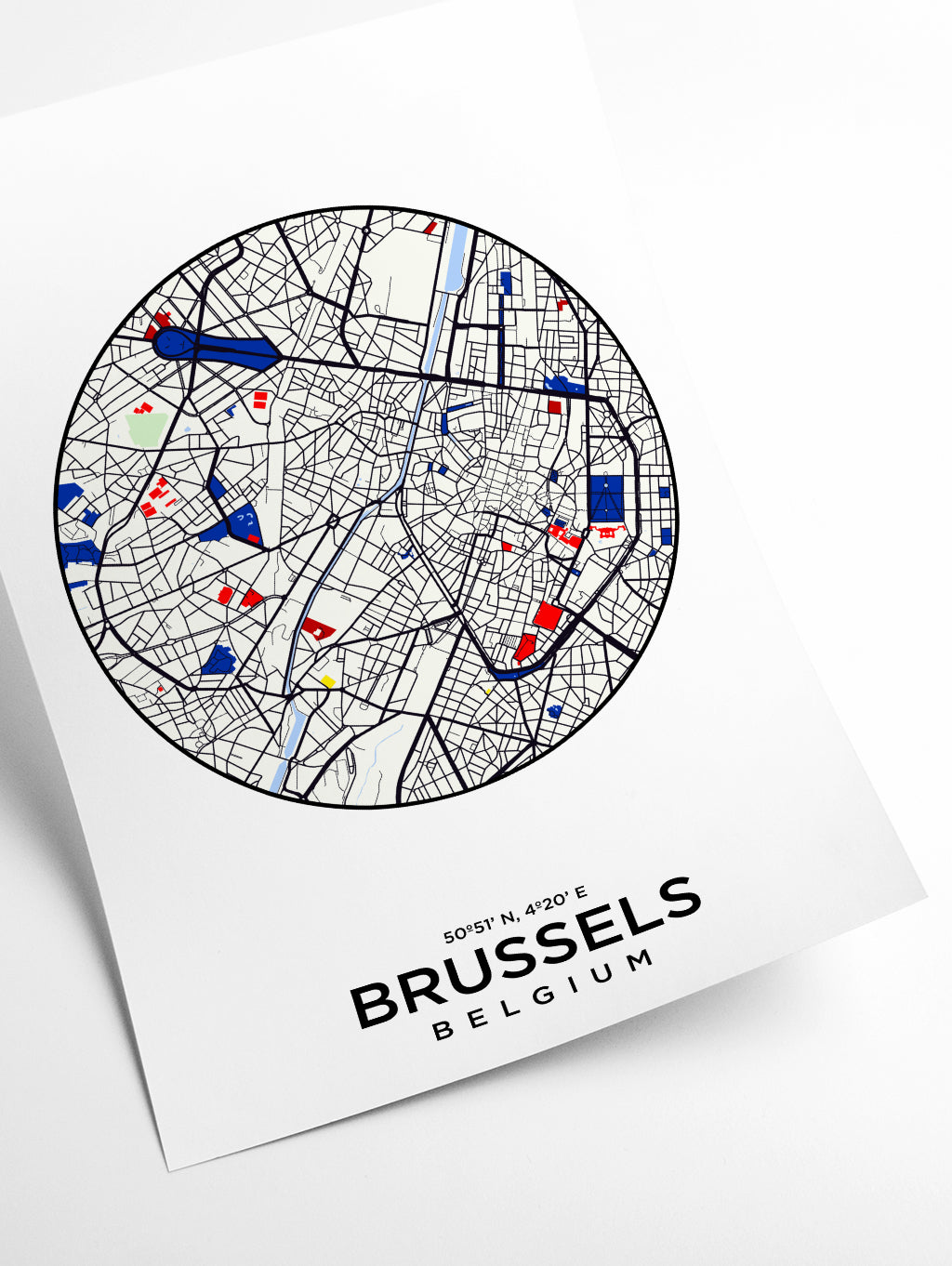 Map of Brussels