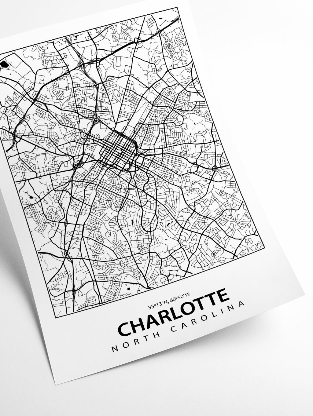 Map of Charlotte North Carolina