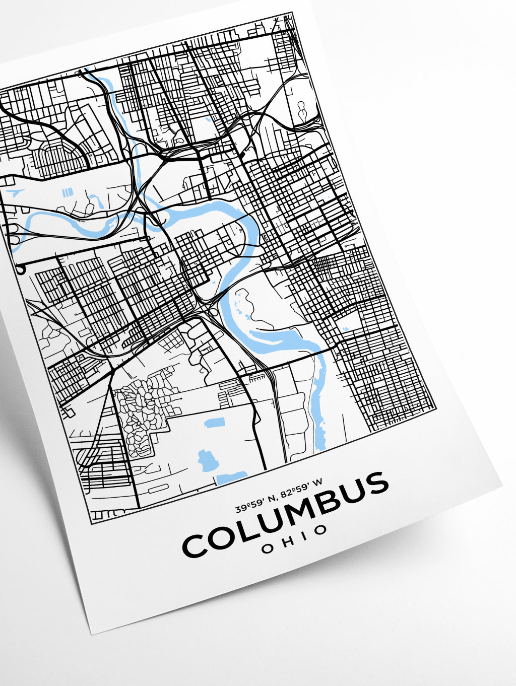 Map of Colombus Ohio
