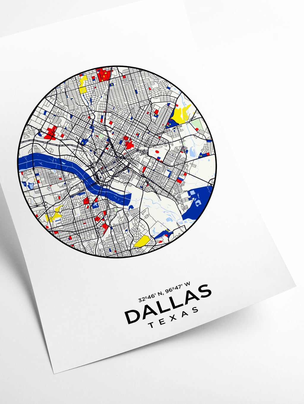 Map of Dallas Texas 1