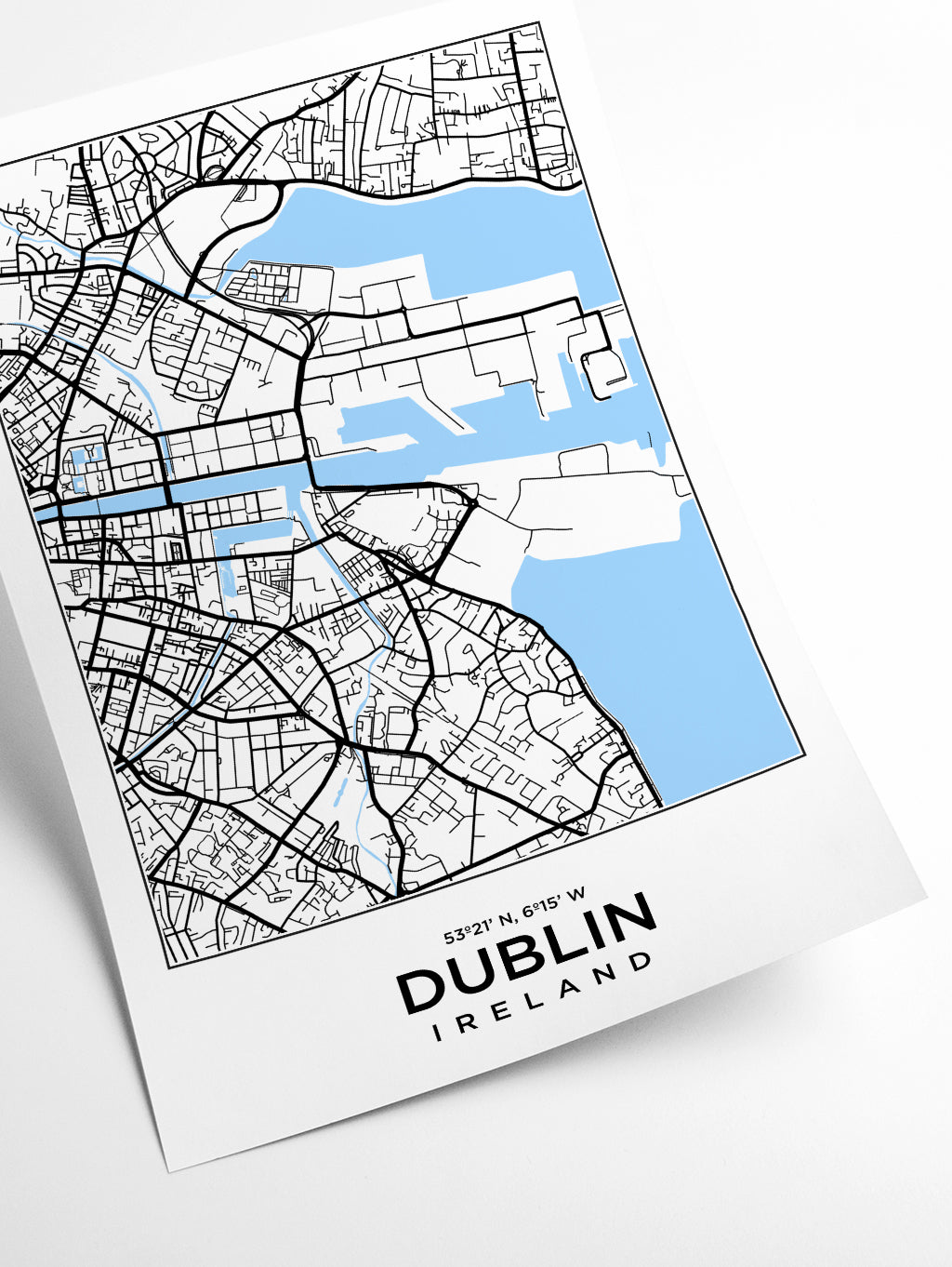 Map of Dublin Ireland