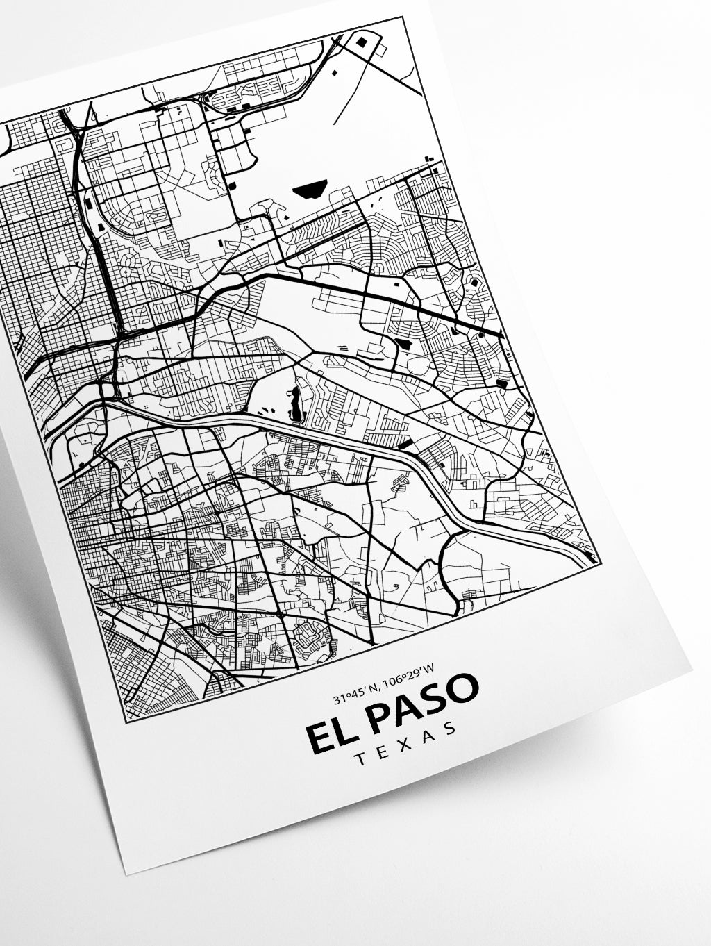 Map of El Paso