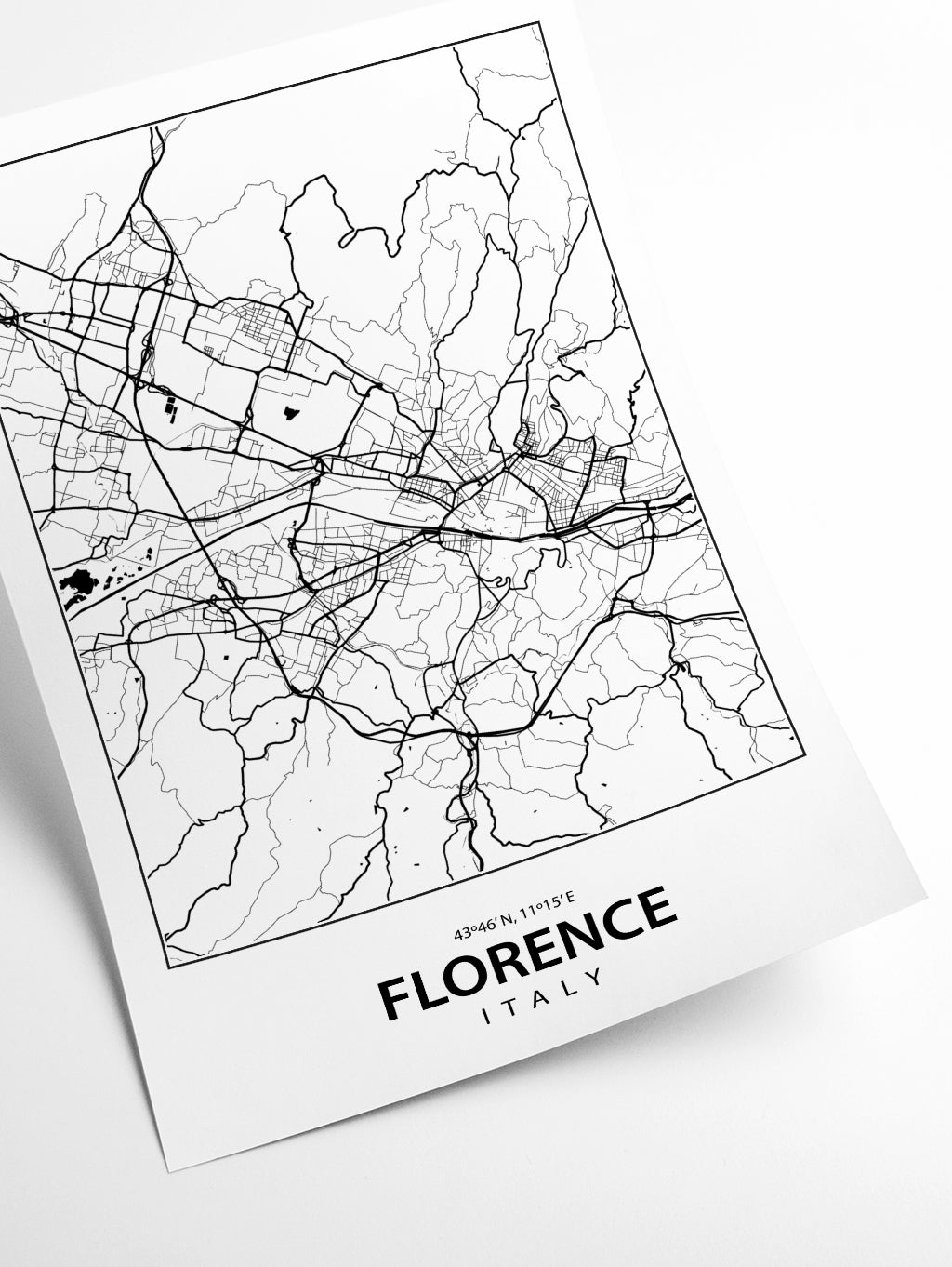 Map of Florence Italy