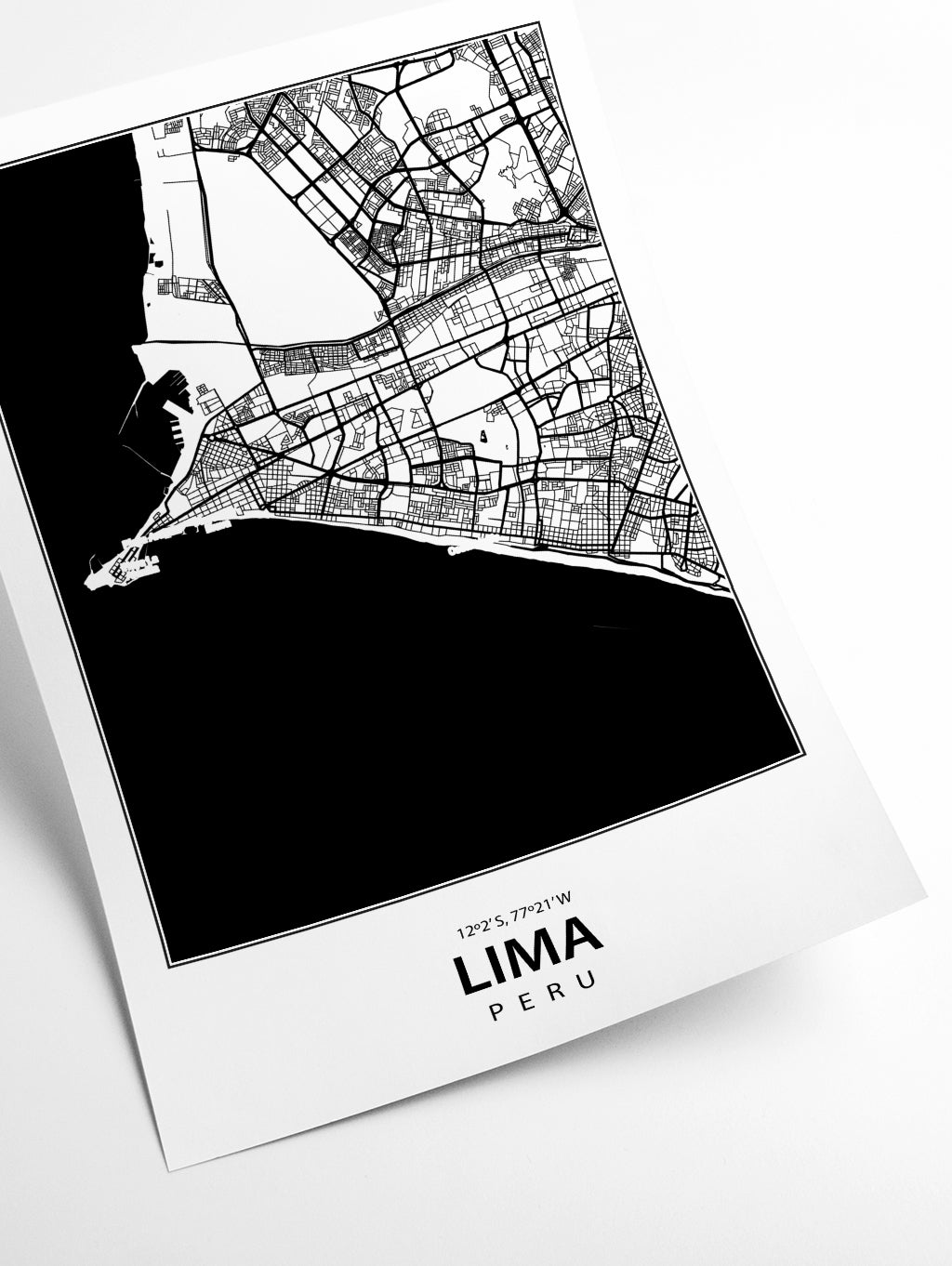 Map of Lima Peru