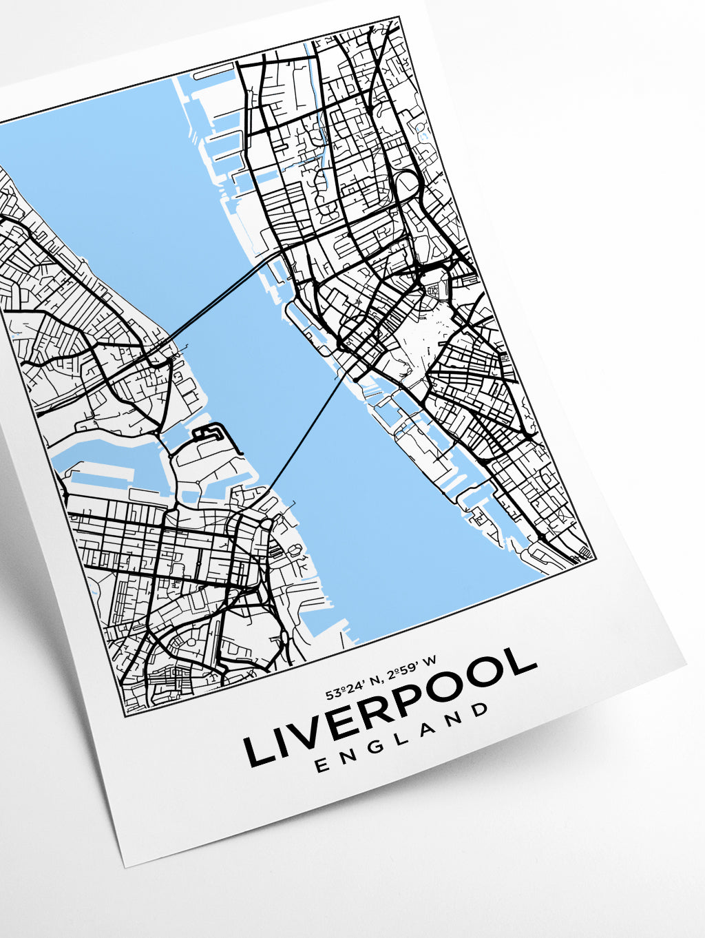 Map of Liverpool England