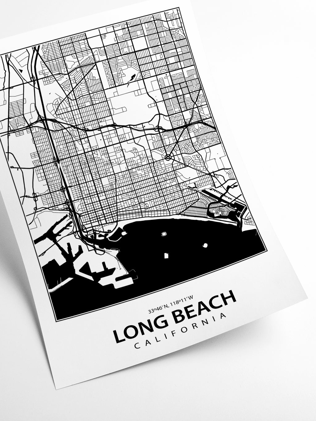 Map of Long Beach California