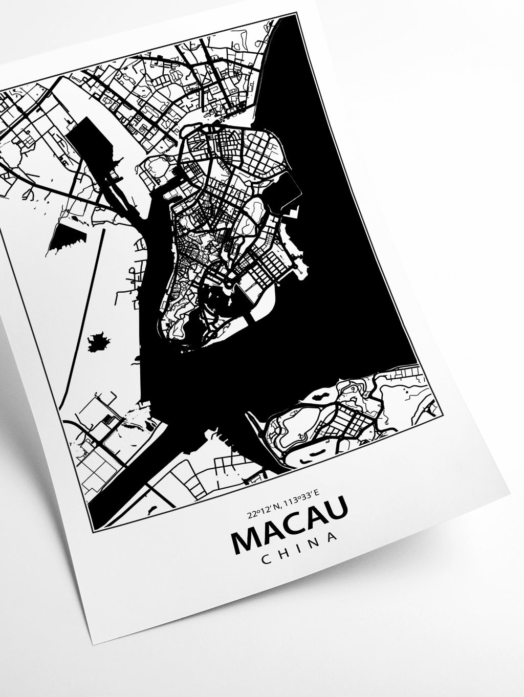Map of Macau China