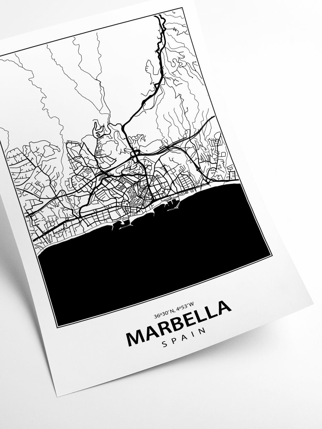 Map of Marbella Spain