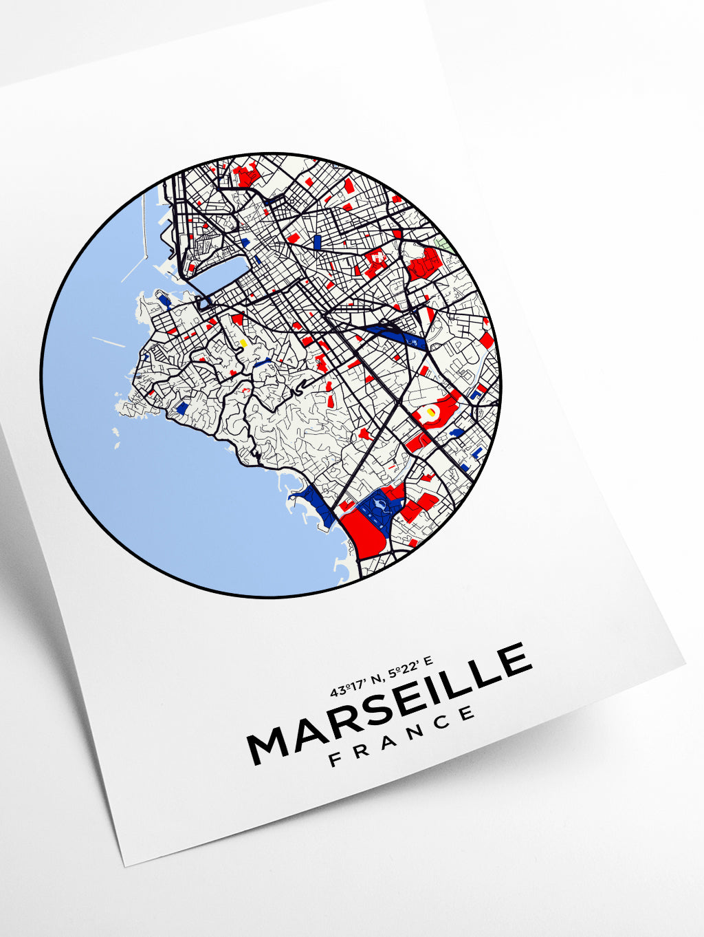 Map of Marseille France