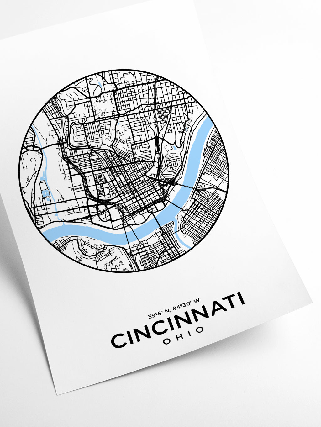 Map of Cincinnati