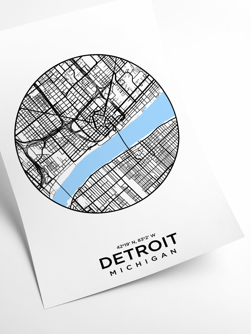 Map of Detroit