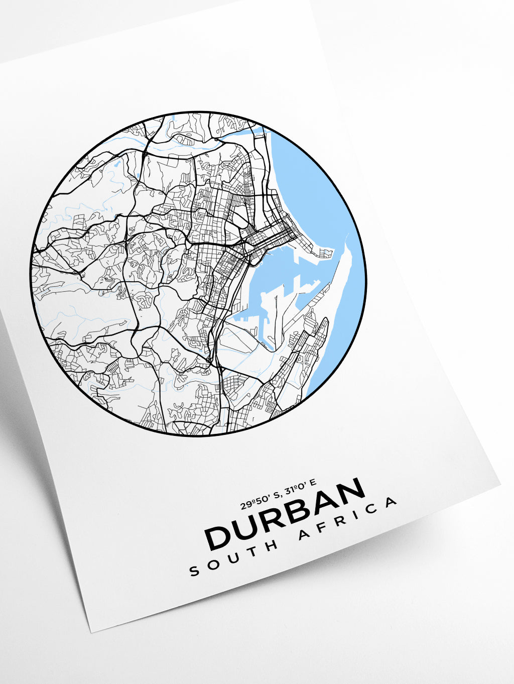 Map of Durban