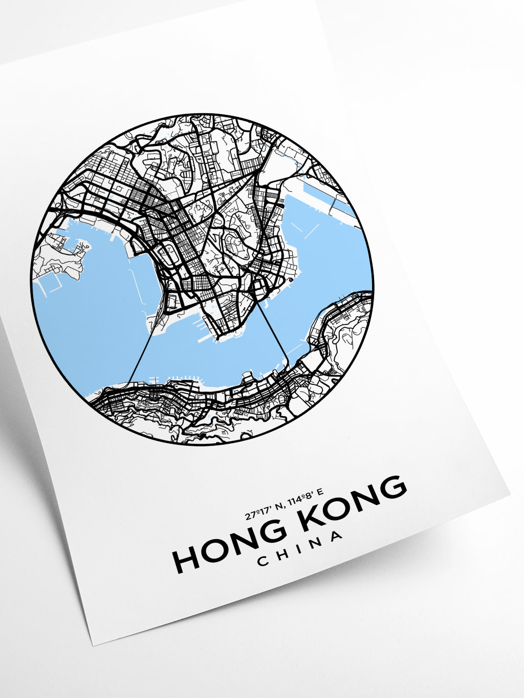 Map of Hong Kong